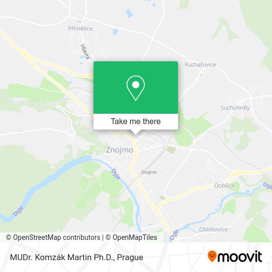 MUDr. Komzák Martin Ph.D. map