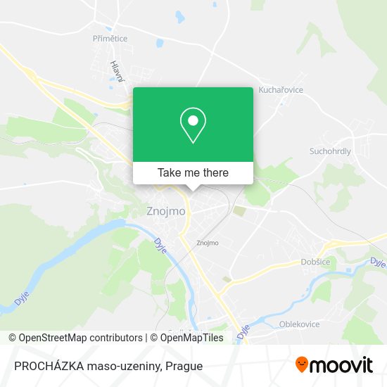 PROCHÁZKA maso-uzeniny map