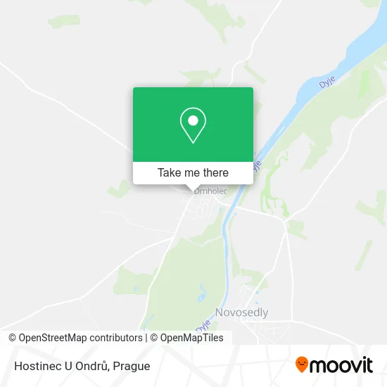 Карта Hostinec U Ondrů
