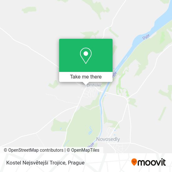 Kostel Nejsvětejší Trojice map