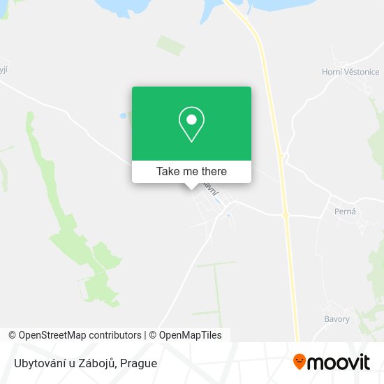 Ubytování u Zábojů map
