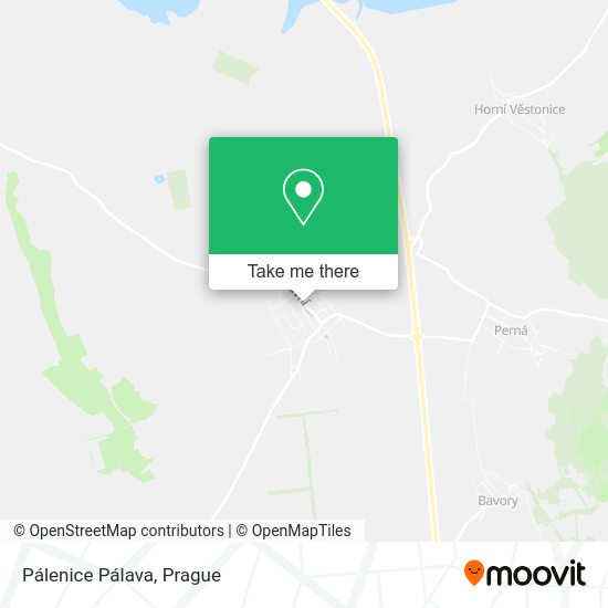 Pálenice Pálava map