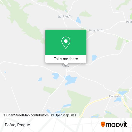 Карта Pošta
