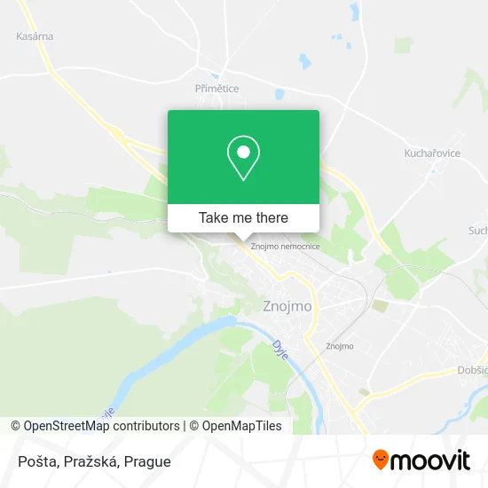 Карта Pošta, Pražská