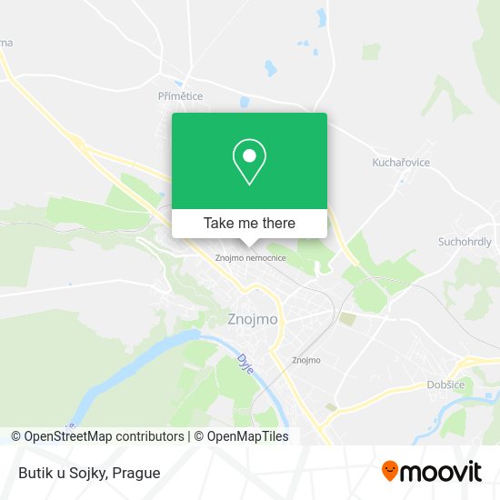 Карта Butik u Sojky