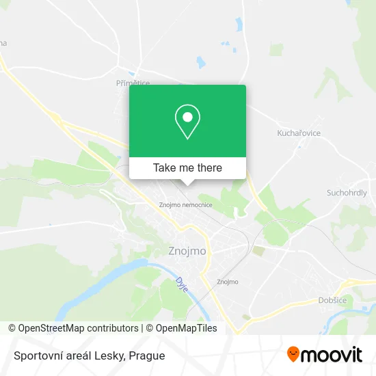 Карта Sportovní areál Lesky