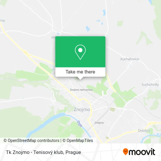 Карта Tk Znojmo - Tenisový klub