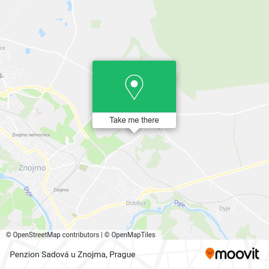Карта Penzion Sadová u Znojma