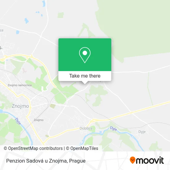 Карта Penzion Sadová u Znojma