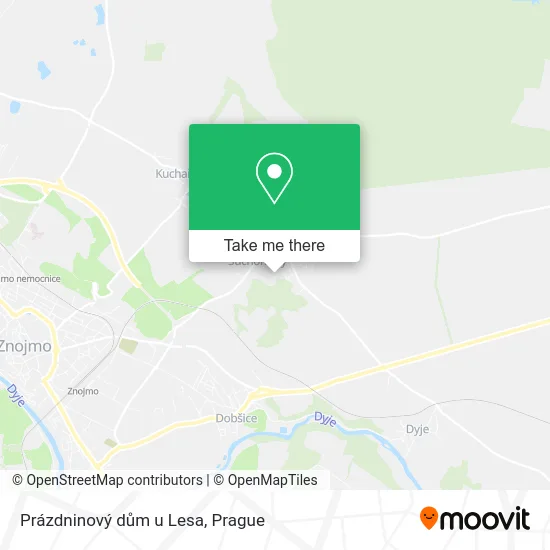 Карта Prázdninový dům u Lesa