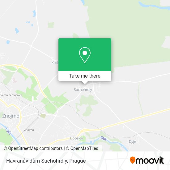 Havranův dům Suchohrdly map