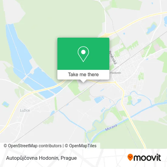Карта Autopůjčovna Hodonín