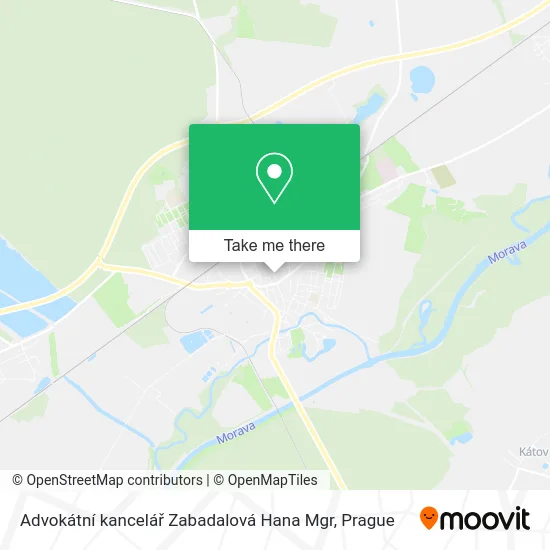 Карта Advokátní kancelář Zabadalová Hana Mgr
