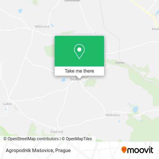 Карта Agropodnik Mašovice
