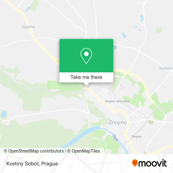 Карта Kvetiny Sobot