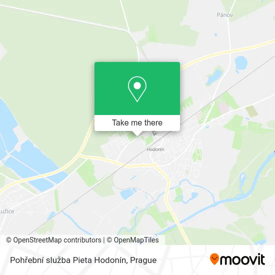 Карта Pohřební služba Pieta Hodonín