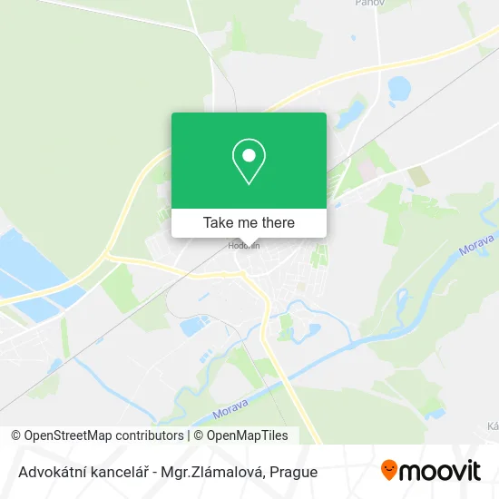 Карта Advokátní kancelář - Mgr.Zlámalová