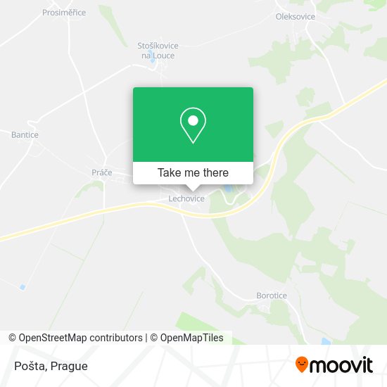Карта Pošta