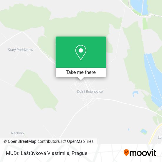 Карта MUDr. Laštůvková Vlastimila