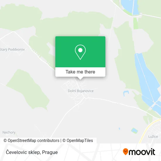 Карта Čevelovic sklep