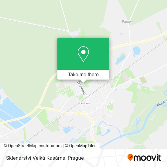 Sklenárství Velká Kasárna map