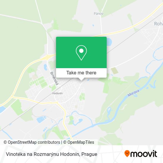 Vinotéka na Rozmarýnu Hodonín map