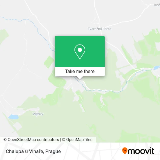 Карта Chalupa u Vinaře
