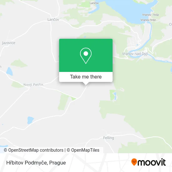 Карта Hřbitov Podmyče