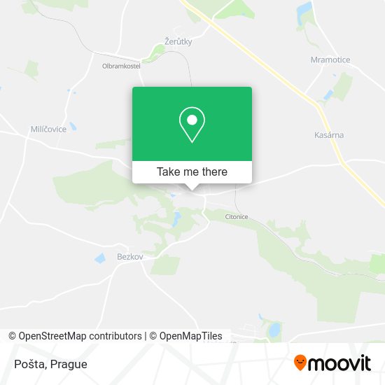 Карта Pošta