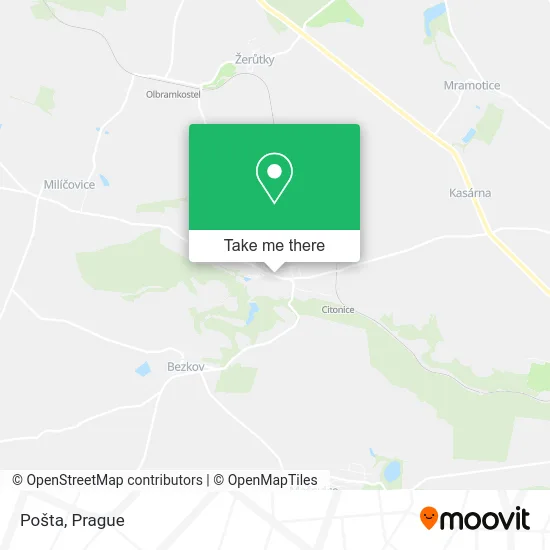 Карта Pošta