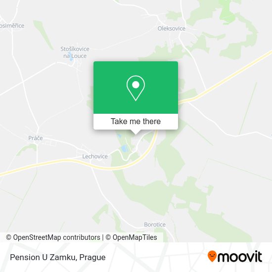 Карта Pension U Zamku