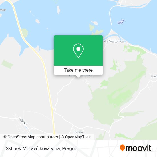 Sklípek Moravčíkova vína map