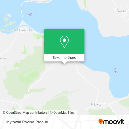 Карта Ubytovna Pavlov