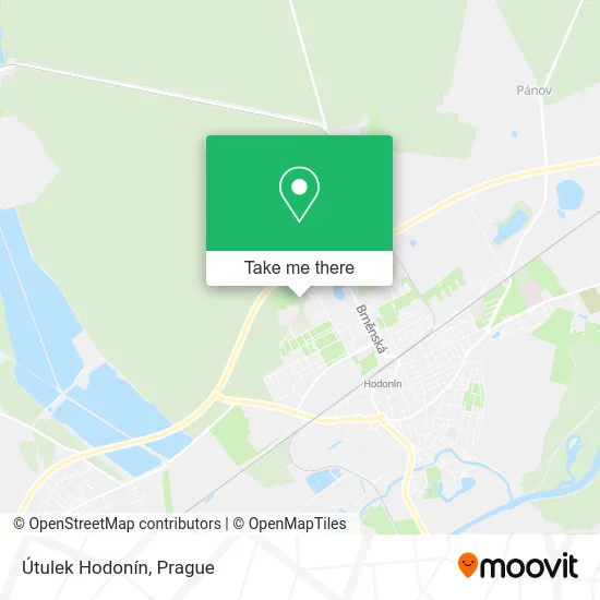 Карта Útulek Hodonín