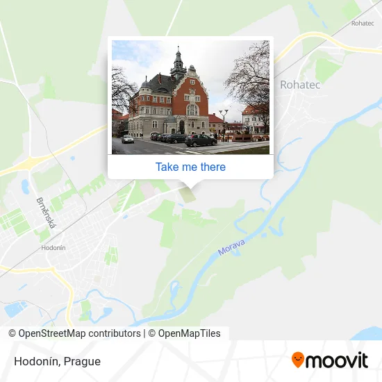 Карта Hodonín