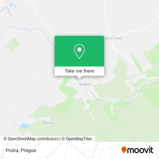 Карта Pošta