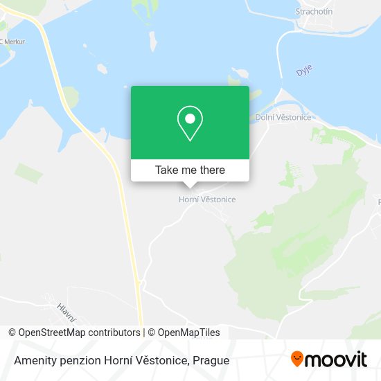 Amenity penzion Horní Věstonice map