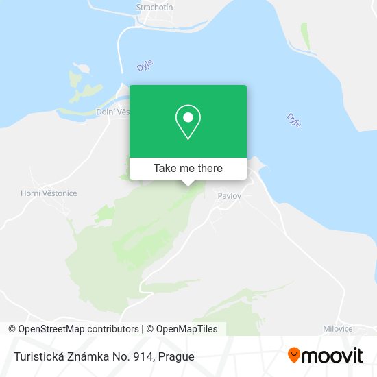 Turistická Známka No. 914 map