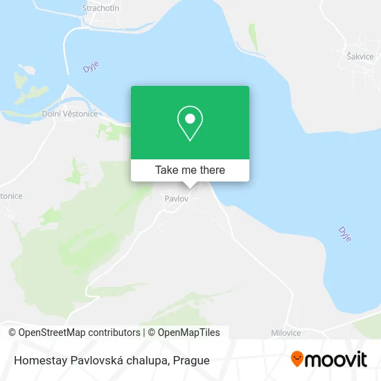Карта Homestay Pavlovská chalupa