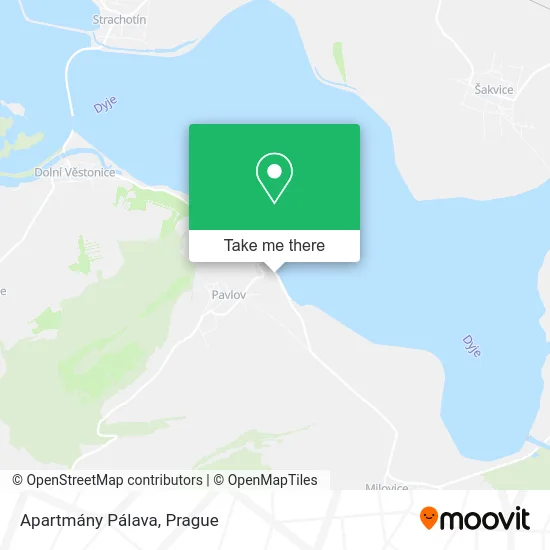 Карта Apartmány Pálava