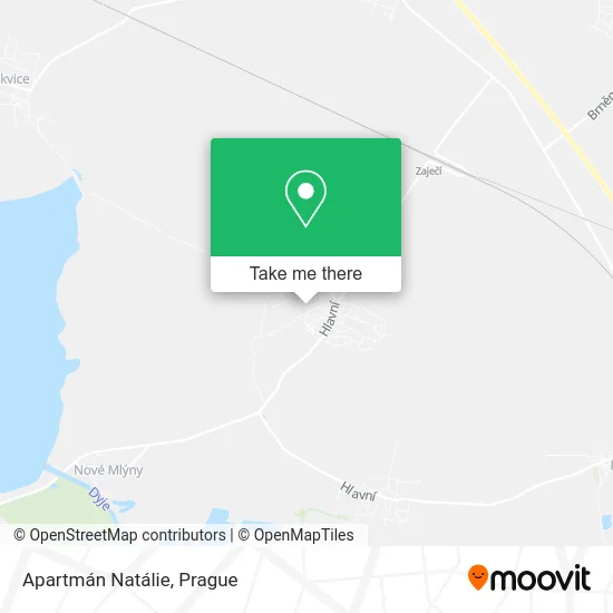 Карта Apartmán Natálie