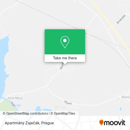 Карта Apartmány Zaječák