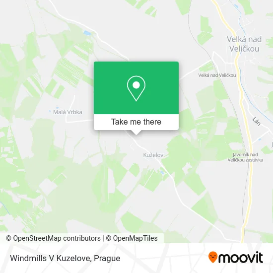 Windmills V Kuzelove map
