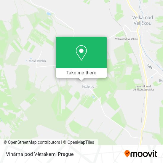 Vinárna pod Větrákem map