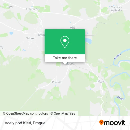 Карта Vcely pod Kleti