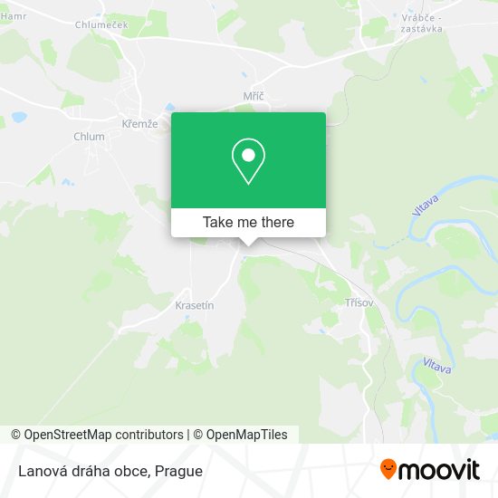 Lanová dráha obce map