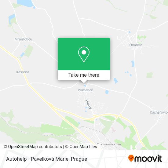 Autohelp - Pavelková Marie map