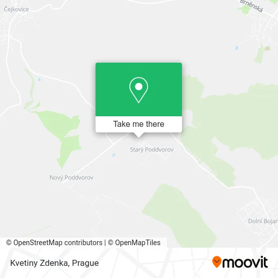 Карта Kvetiny Zdenka