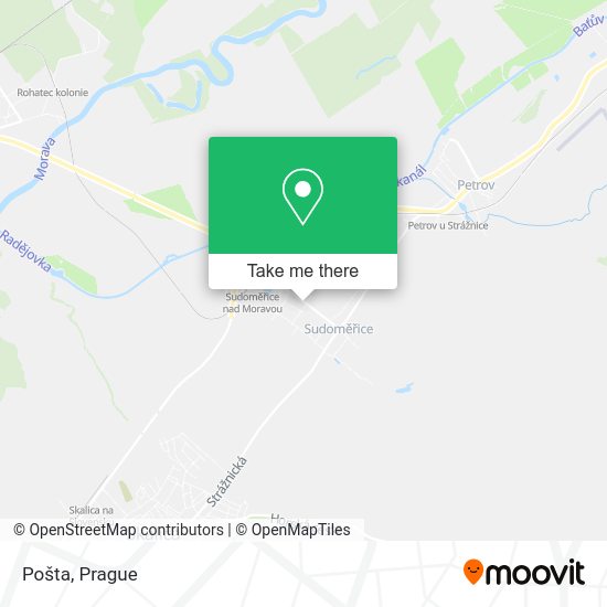 Карта Pošta