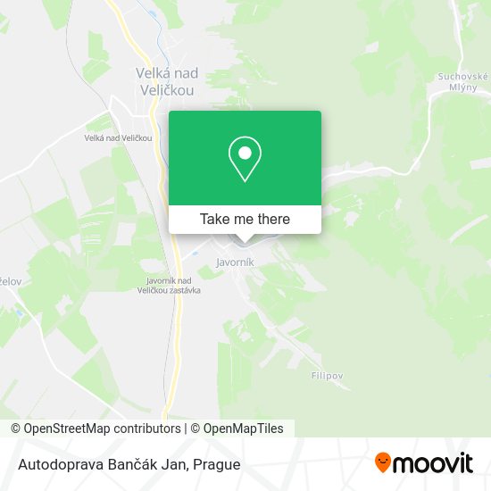 Карта Autodoprava Bančák Jan